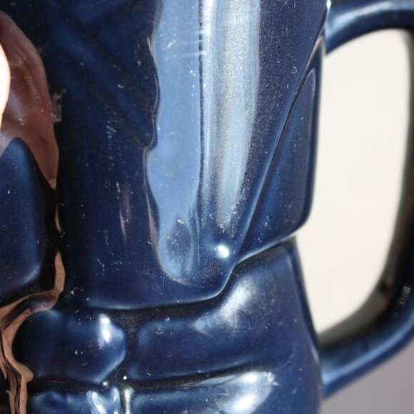 Vintage Tiki Mug Navy Blue tiki mug Tiki party NBU - Picture 5 of 6